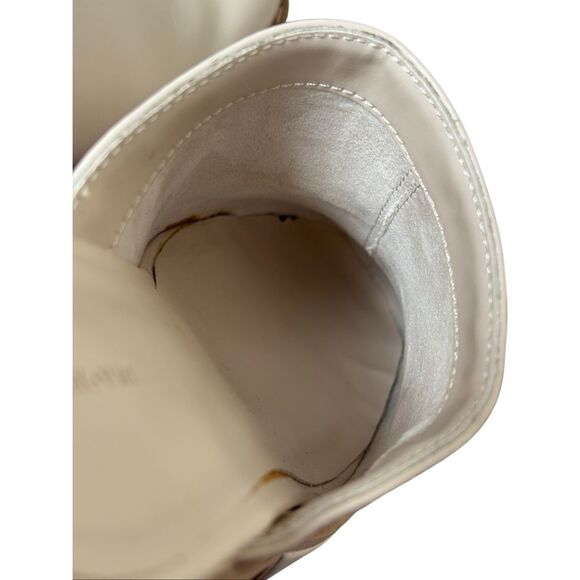 OAK + FORT PLATFORM CLOGS Mules size 6 Cream Block Heel Chunky - Picture 10 of 14